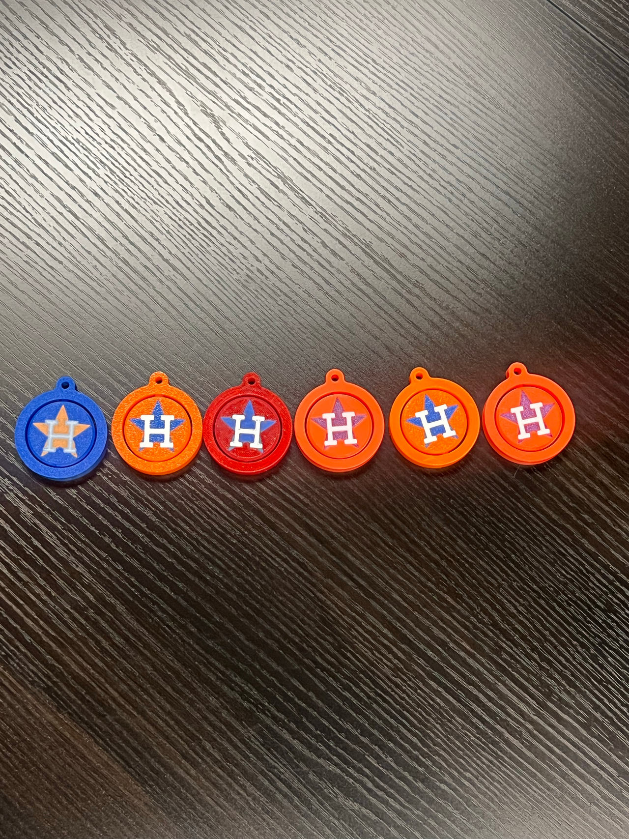 Houston  Keychain 3D Printed 