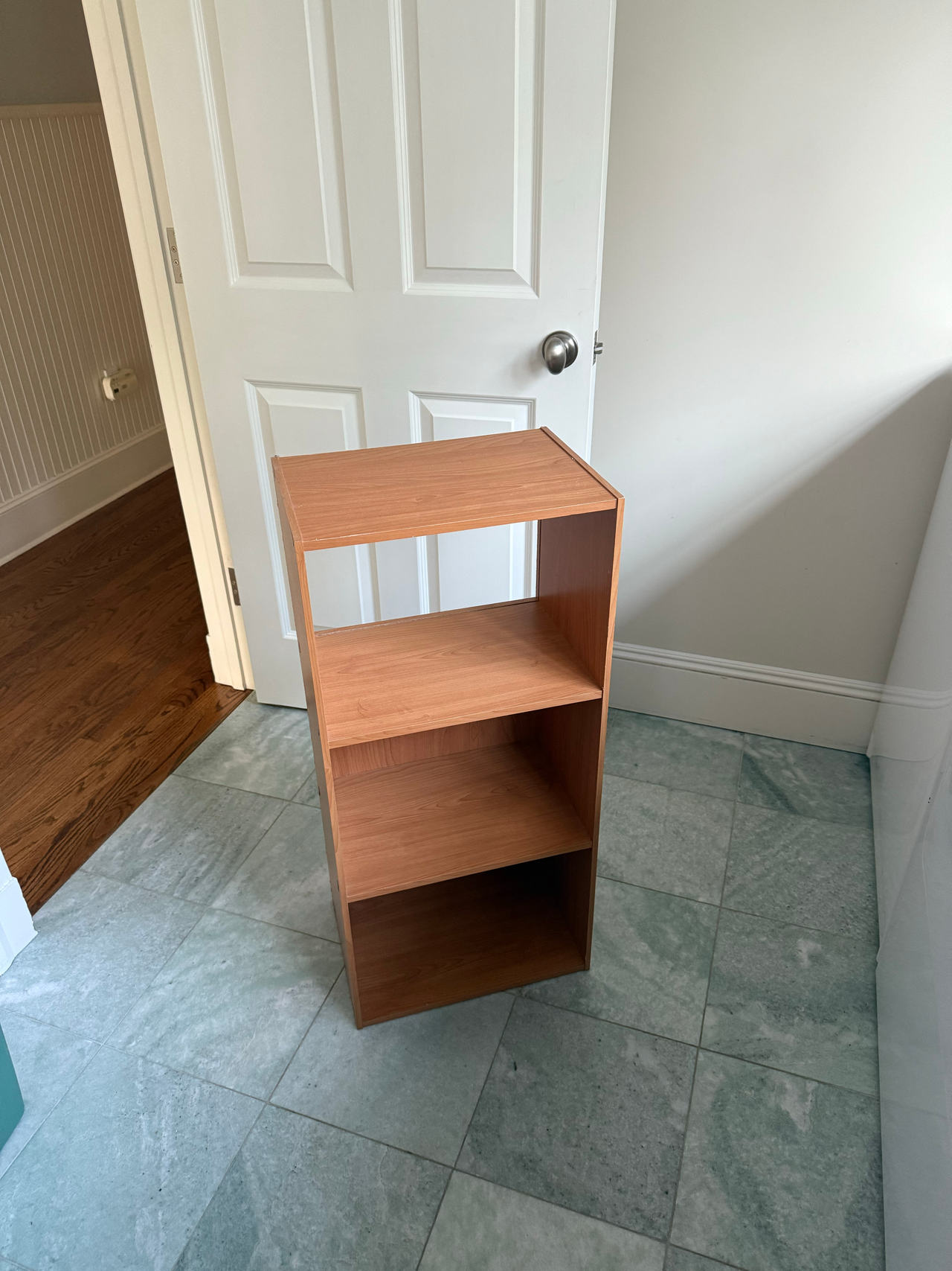 3-Shelf Wood Bookcase