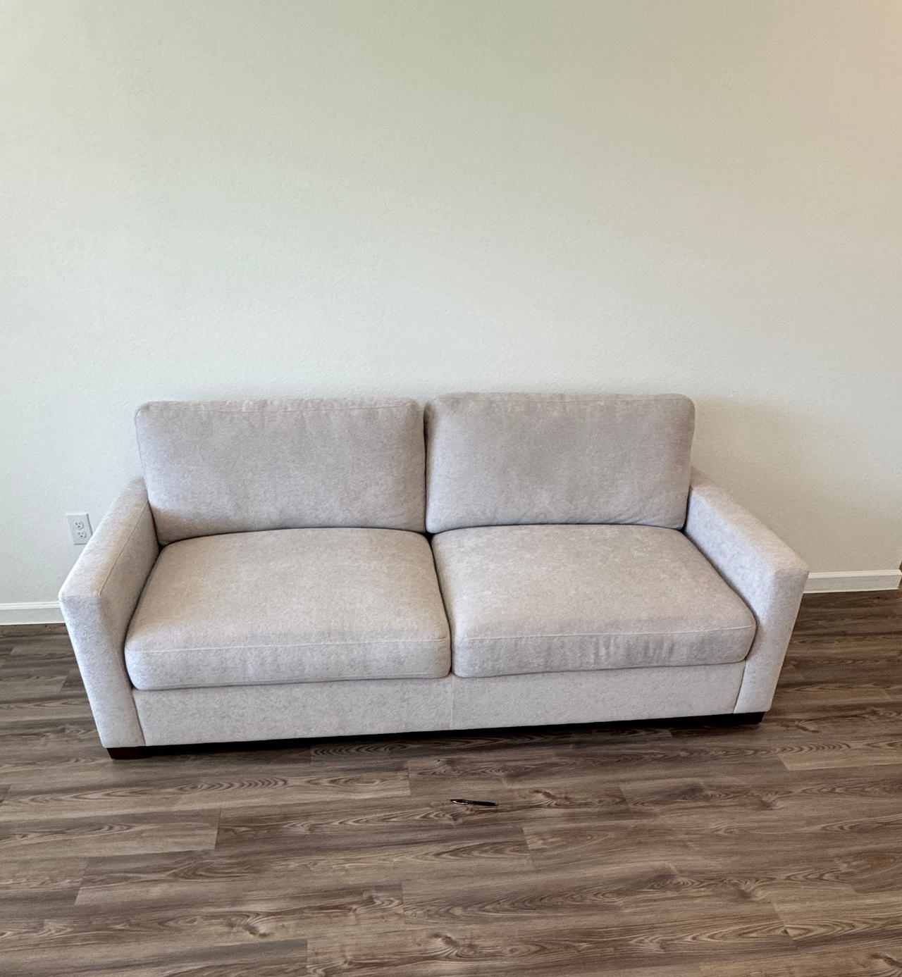 Modern 2-Cushion Fabric Sofa