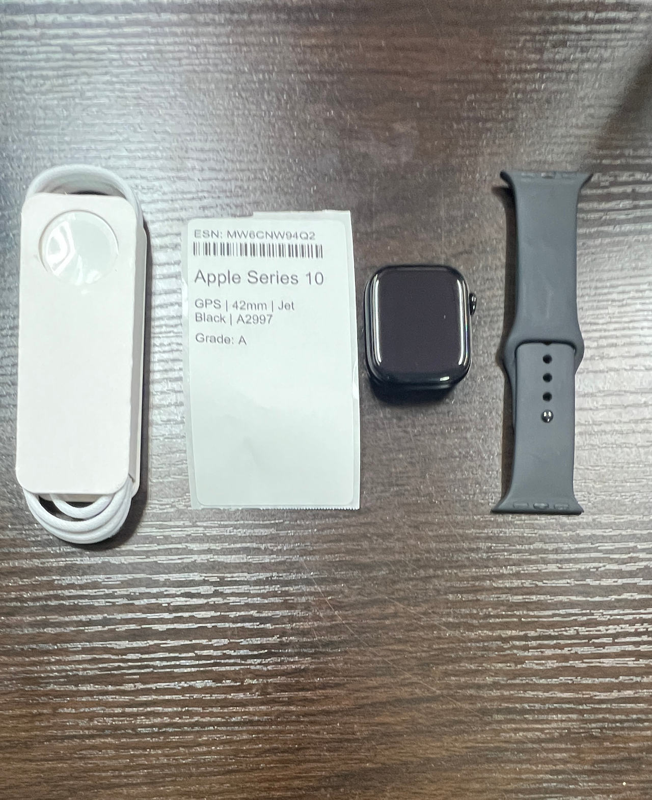 Apple Watch Series 10 (GPS, 42mm) Jet Black Aluminum Case