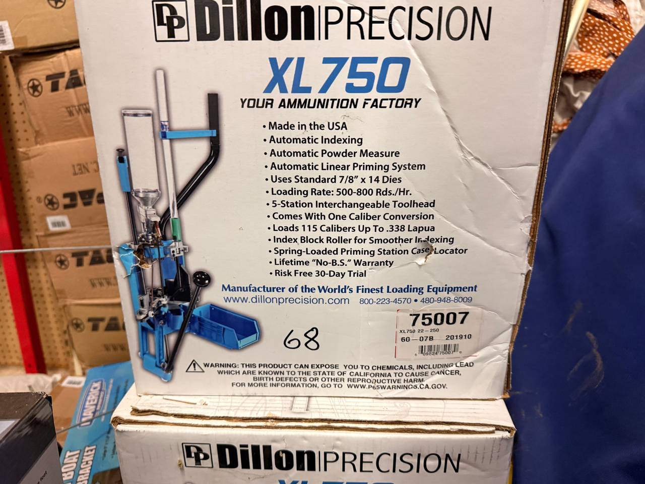 Dillon Precision XL750 Reloader with 22-250 Conversion Kit