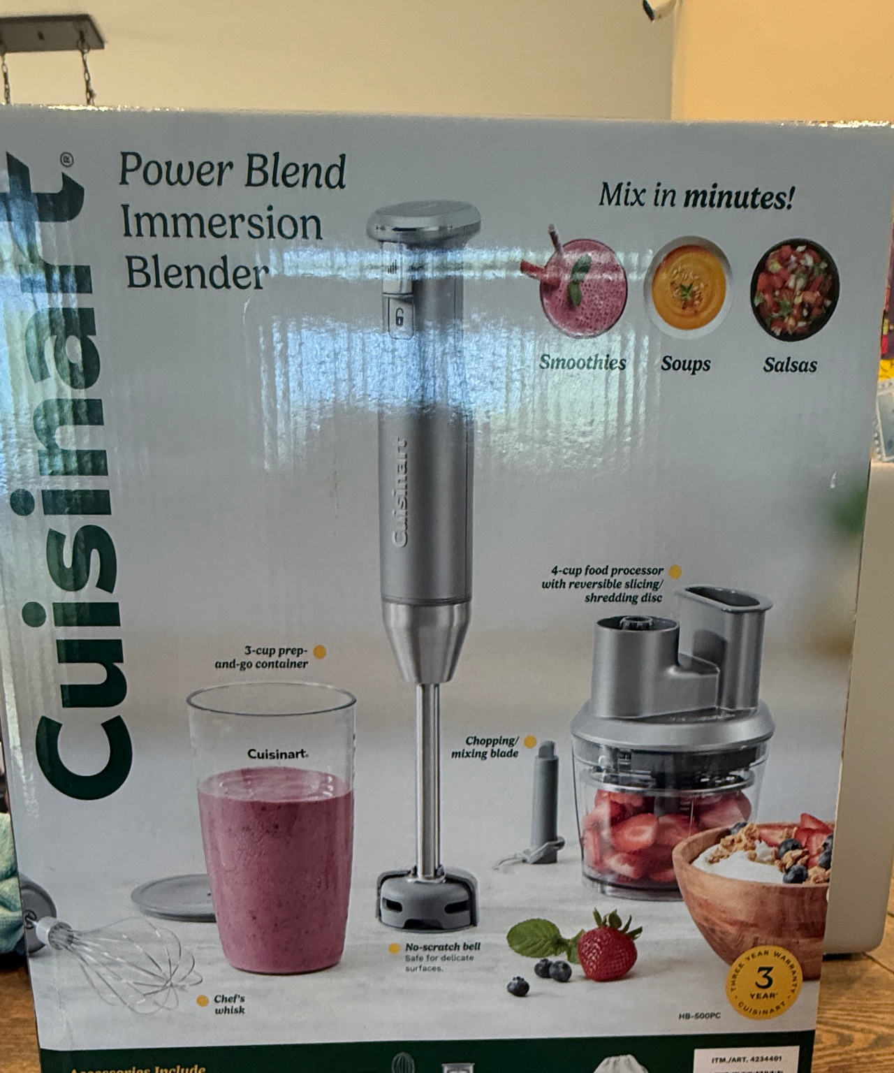 Cuisinart Power Blend Immersion Blender HB-600PC