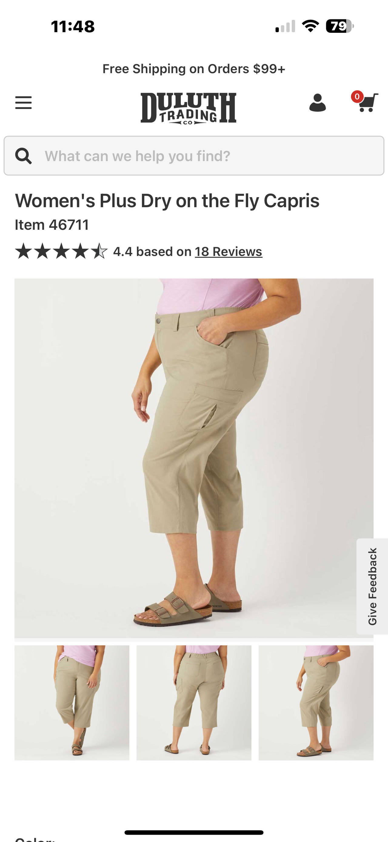 Women's Plus Dry on the Fly Capris
