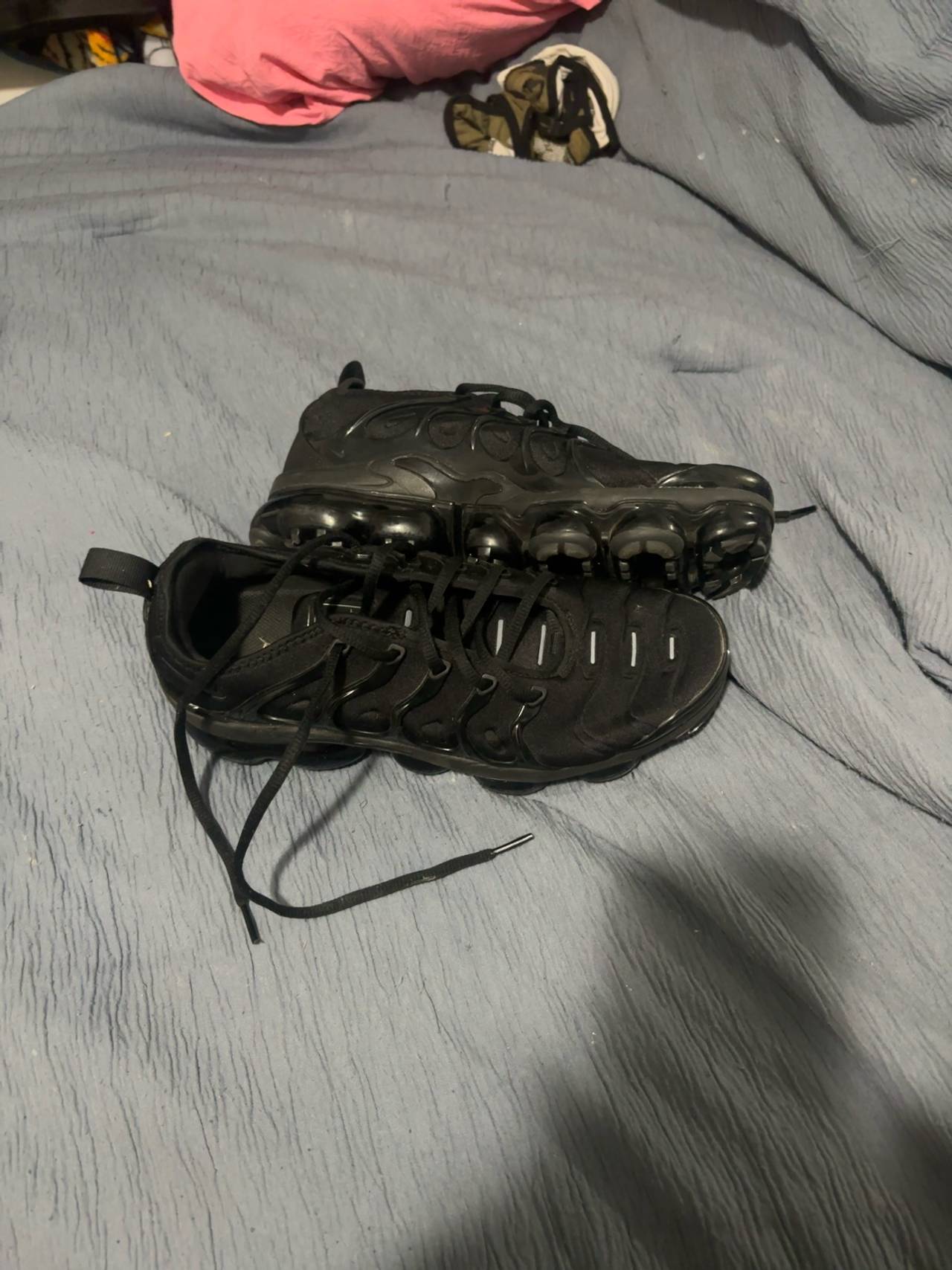 Nike Air VaporMax Plus Triple Black womans size 8