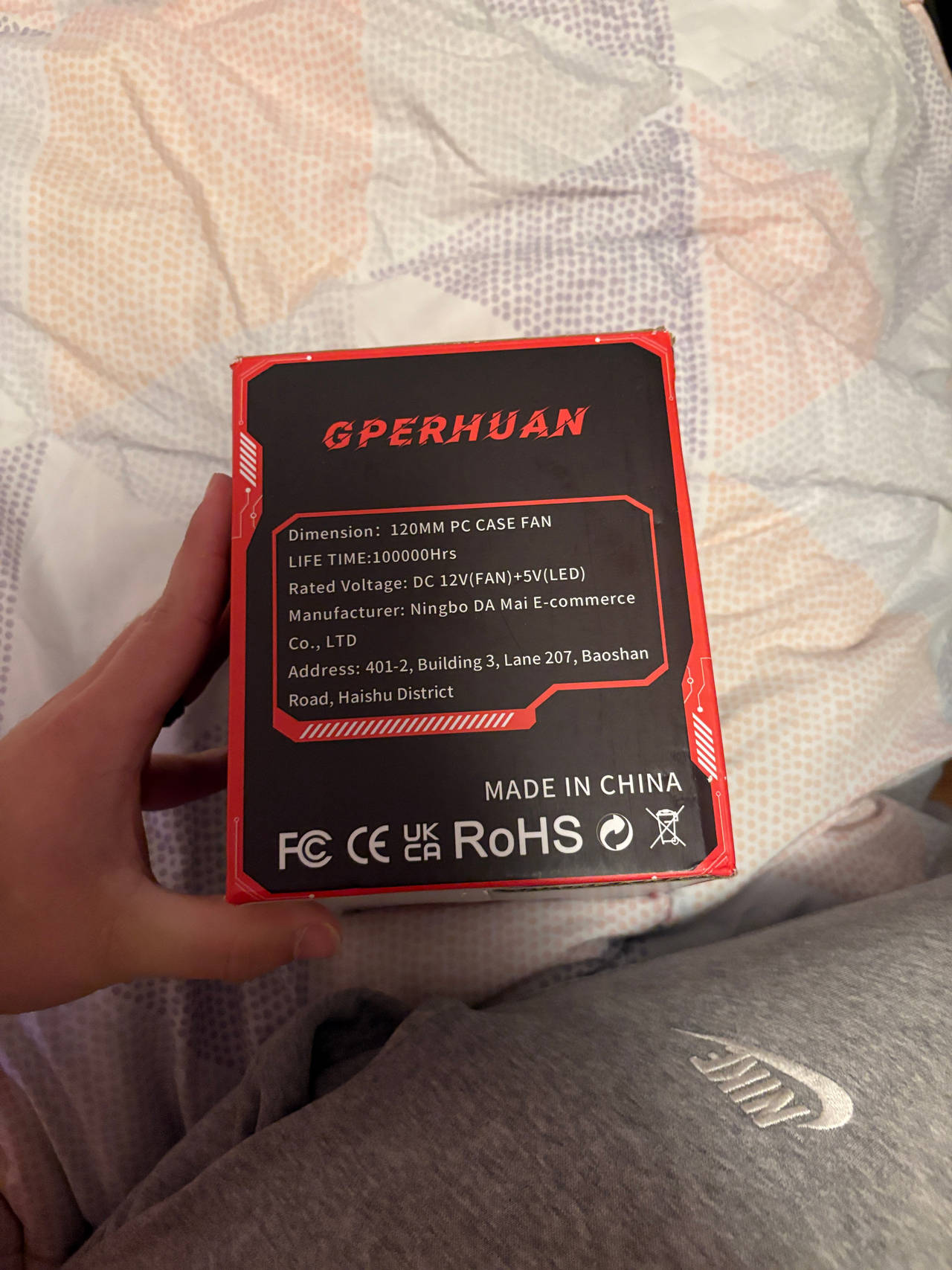 GPERHUAN 120mm PC Case Fan