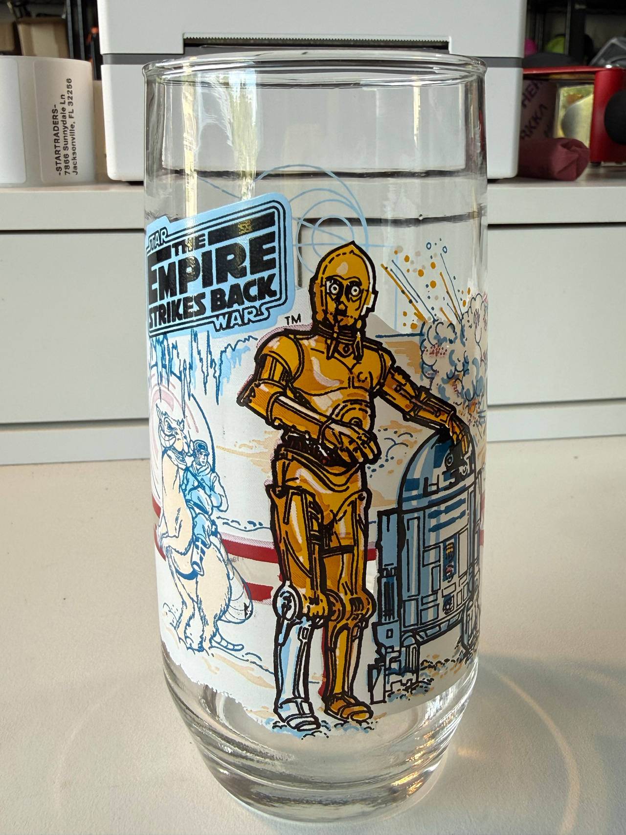 Star Wars: The Empire Strikes Back Burger King Collector Series Glass (C-3PO and R2-D2)