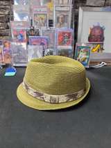 HBY Straw Fedora with Palm Tree Band - Image 3