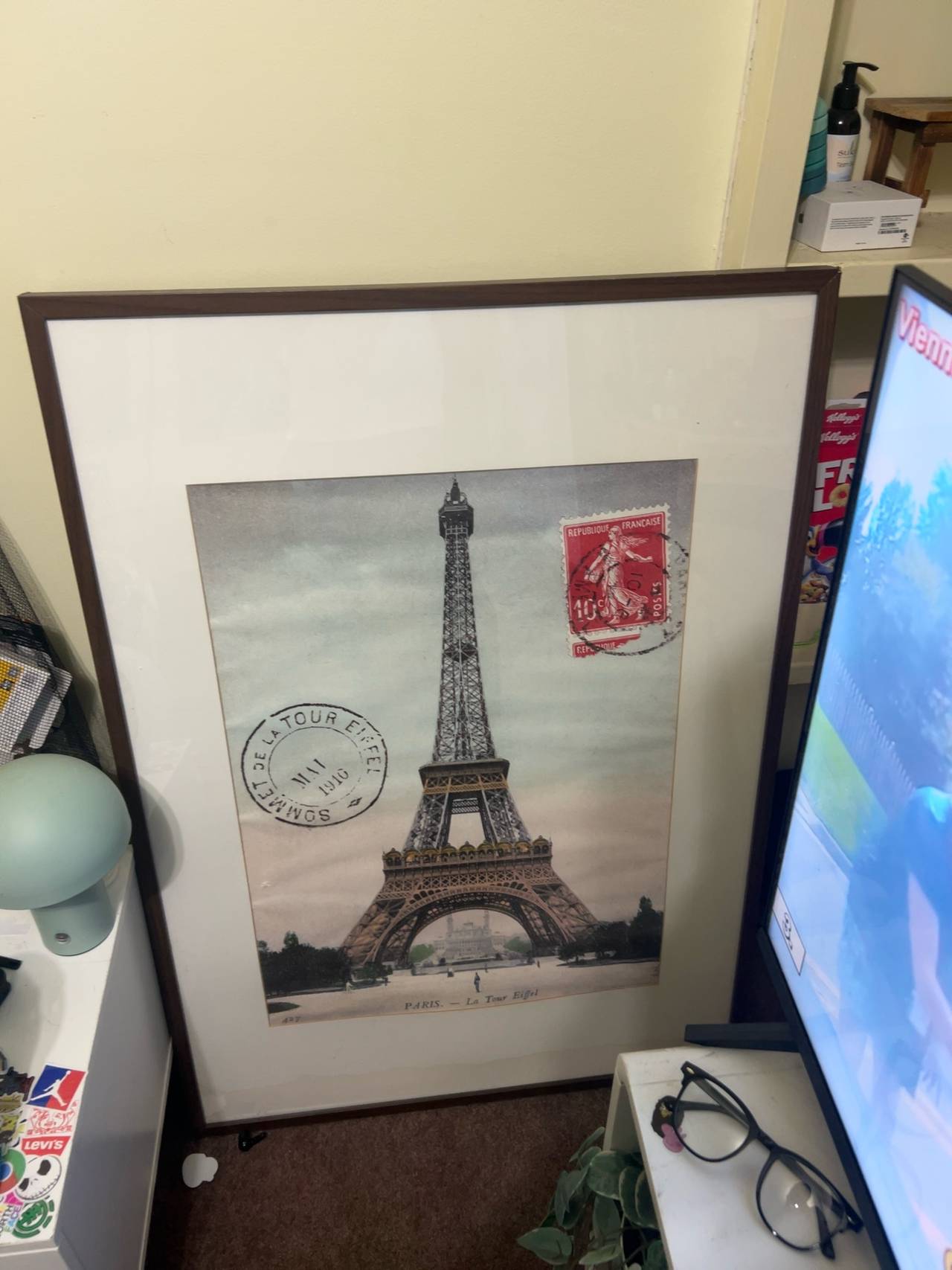 Cavallini Eiffel Tower Postcard Poster