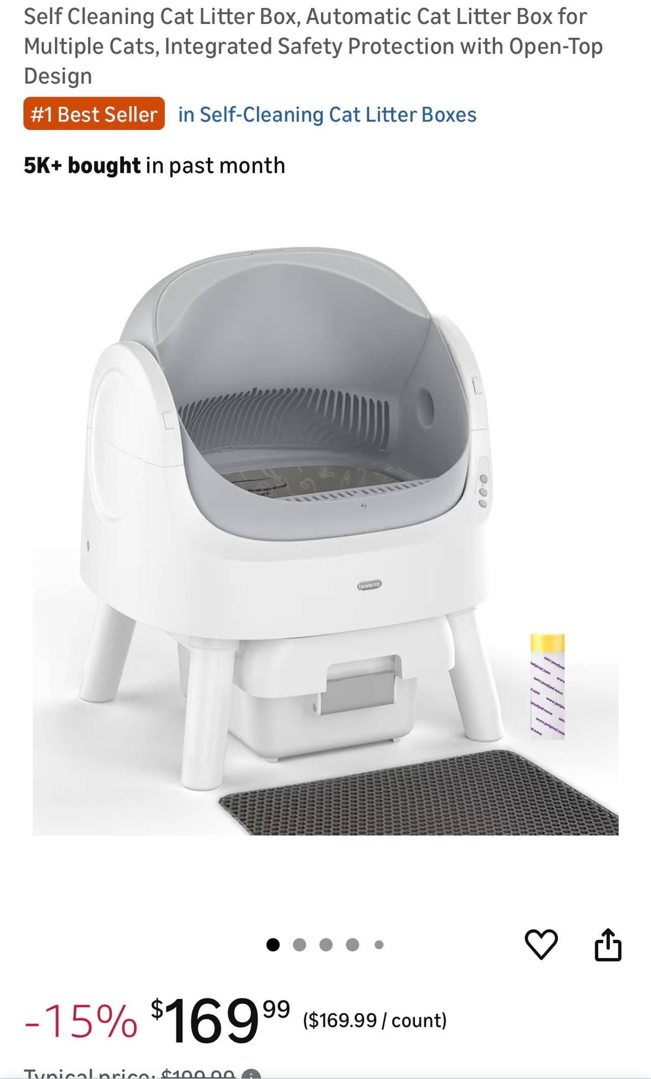 Self Cleaning Cat Litter Box