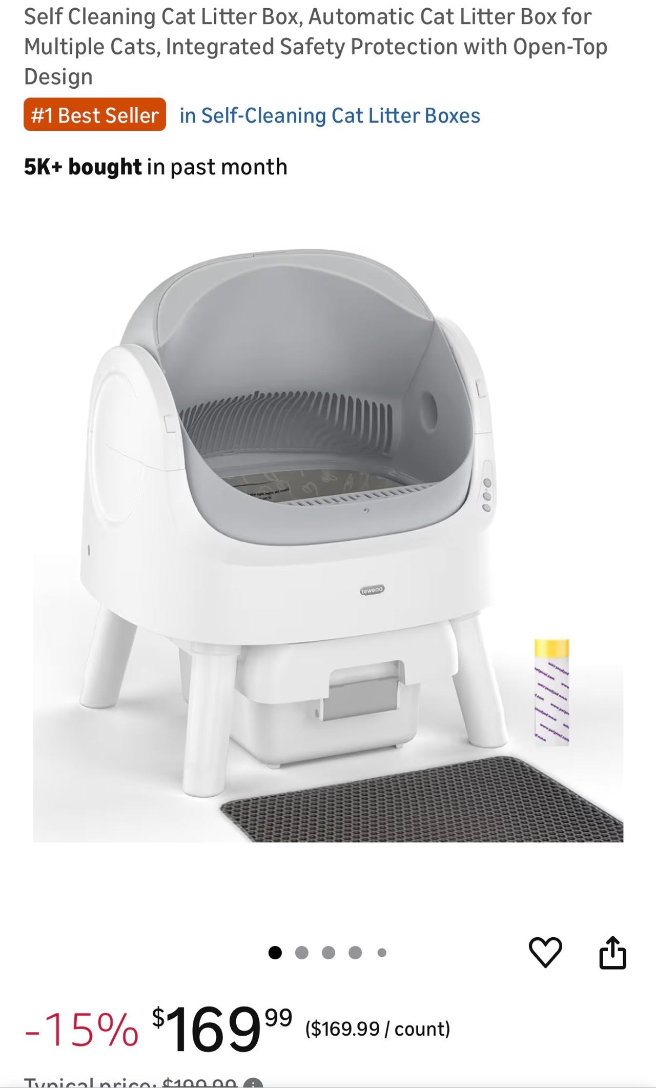 Self Cleaning Cat Litter Box