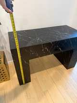 Black Marble Waterfall Console Table - Image 4