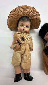 Vintage Mexican Souvenir Dolls Pair - Image 2