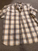 Carhartt Men's Short-Sleeve Plaid Button-Down Shirt - Image 1