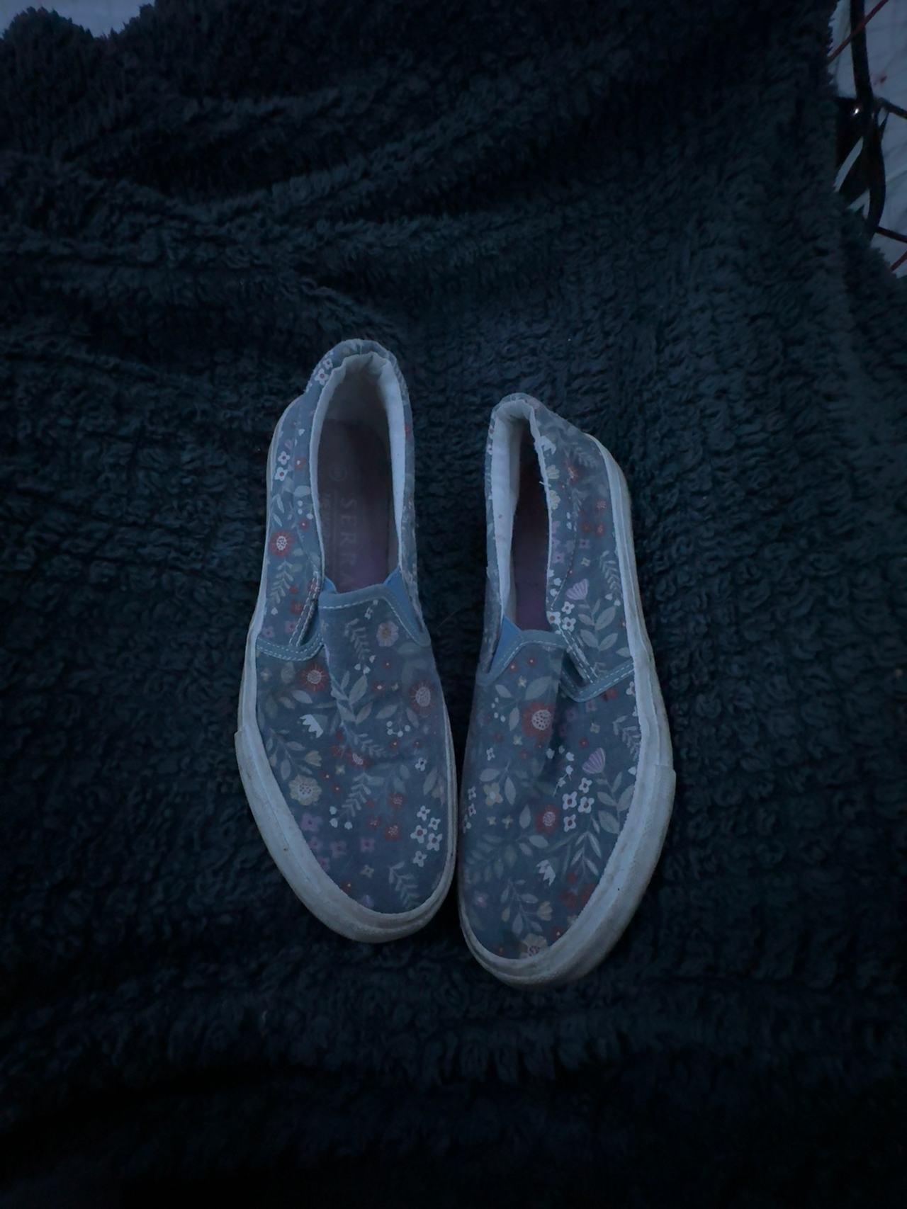 Vans Slip-On Floral Blue/White Sneakers