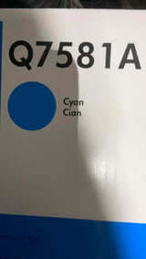 HP color LaserJet print cartridge Q7581A Cartridge Cyan Cian colorsphere - Image 2