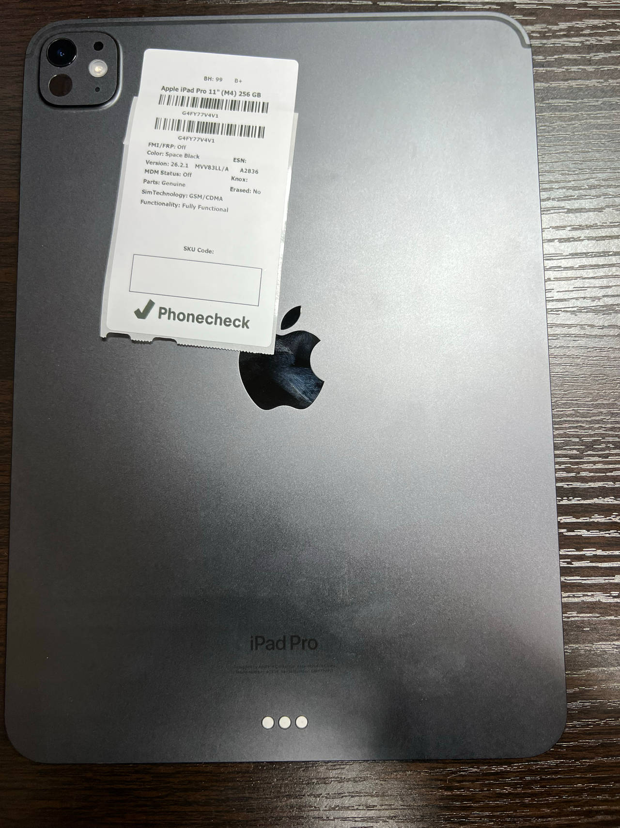 Apple iPad Pro 11-inch (M4) 256GB Wi-Fi + Cellular