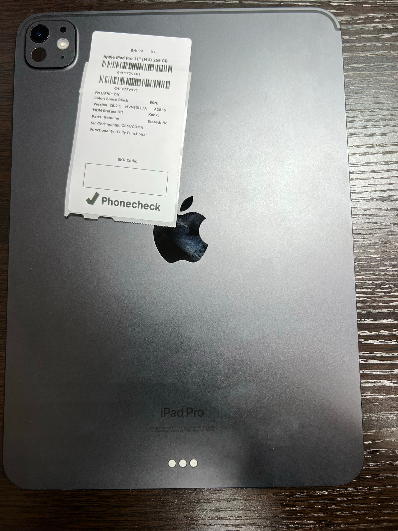 Apple iPad Pro 11-inch (M4) 256GB Wi-Fi + Cellular