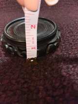 Vintage Chinese Carved 4”x1 1/4” Wood Vase Stand - Image 3