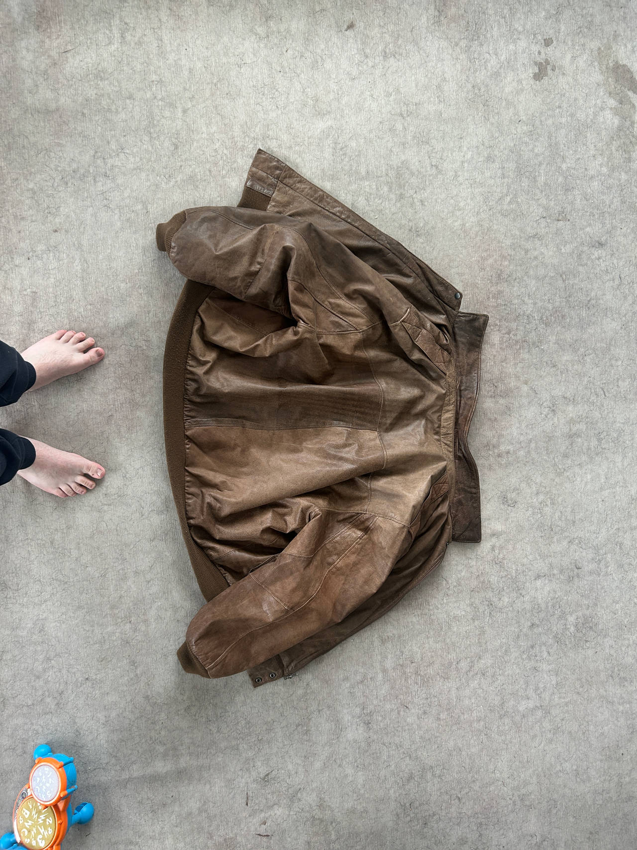 Leather Bomber Jacket
