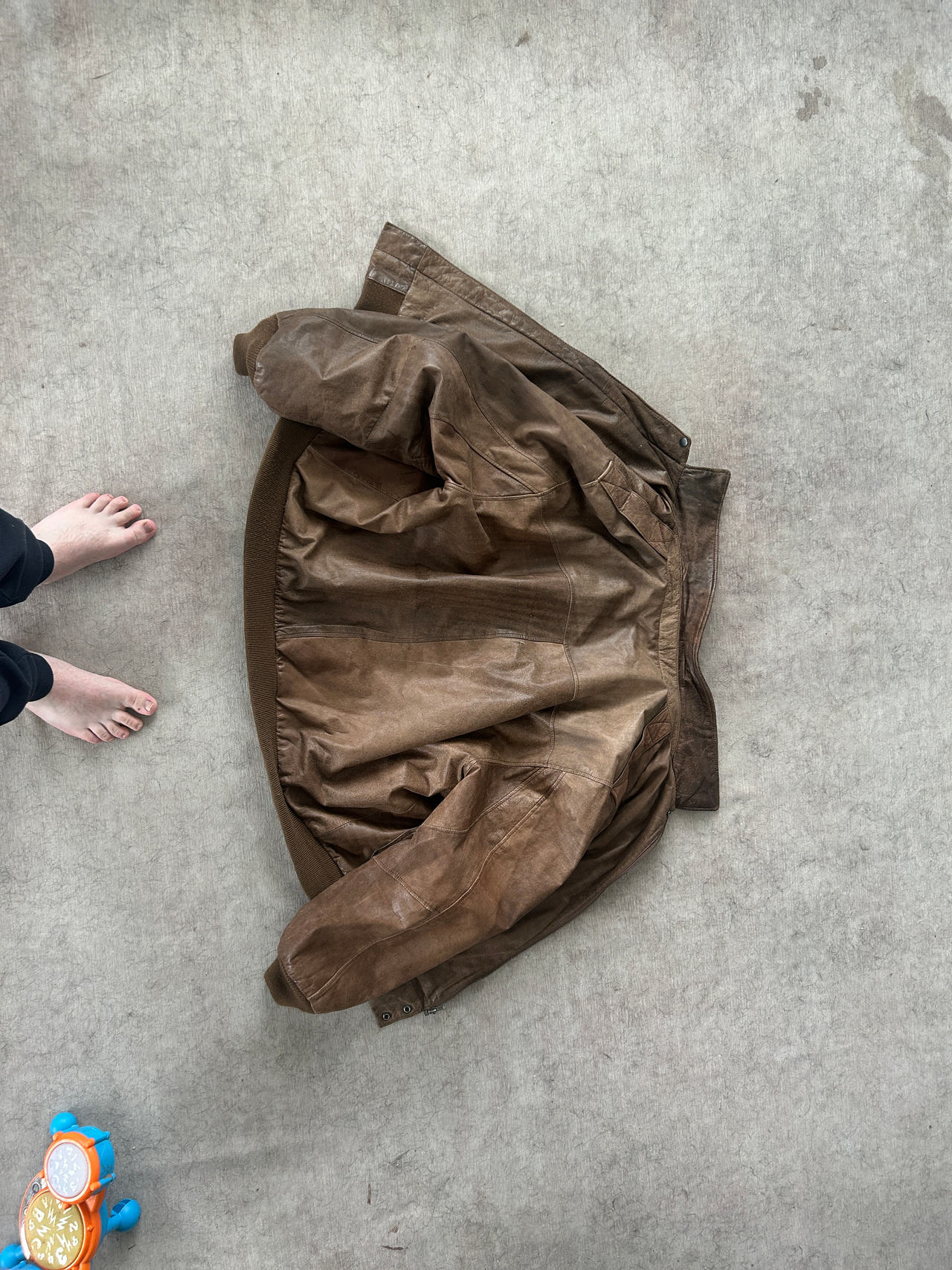 Leather Bomber Jacket