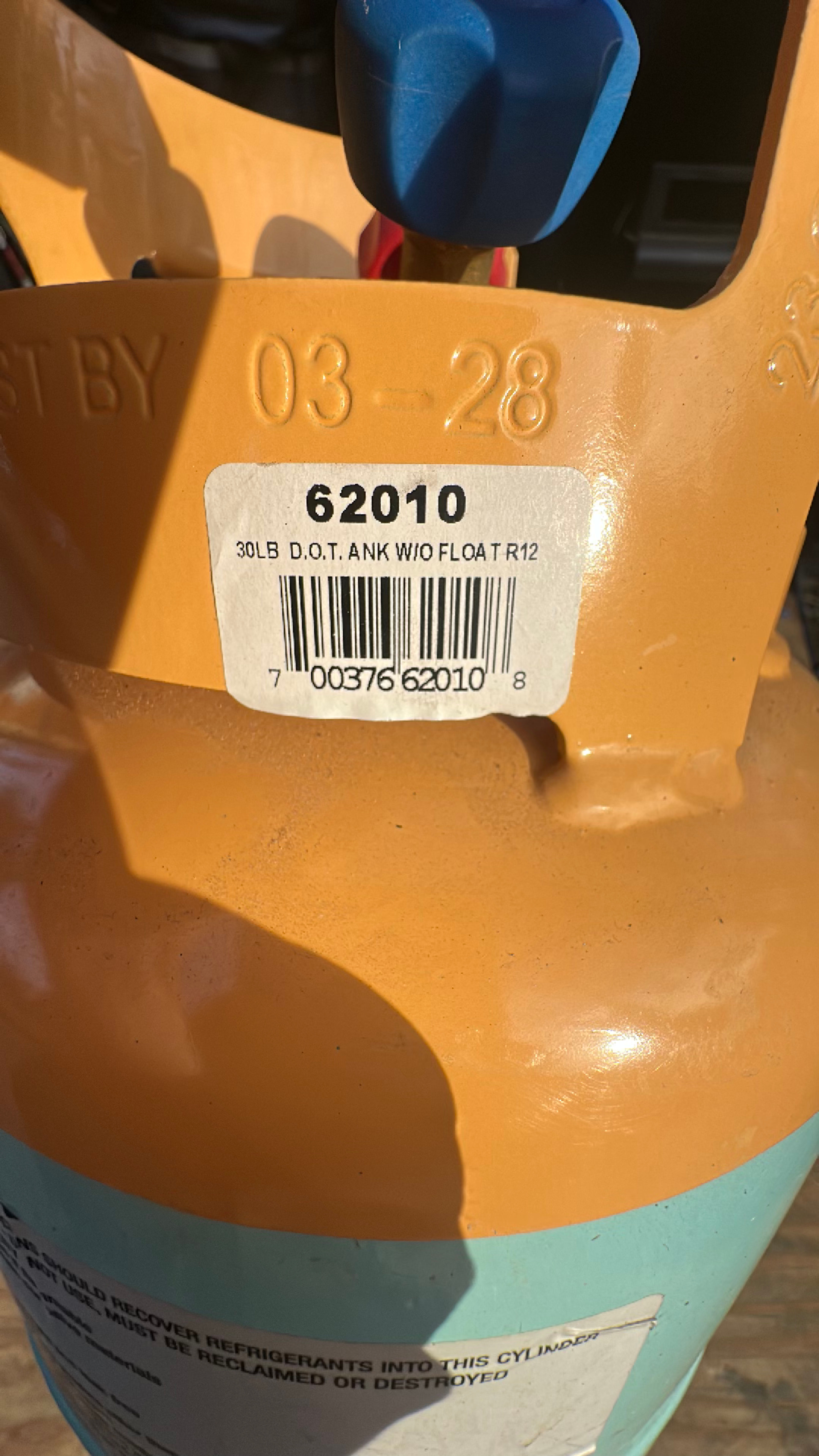 R-134A Recovery Tank 30lb - Image 4