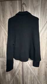 XL Black Sweaty Betty Women's Full-Zip Knit Cardigan Sweater - Image 4