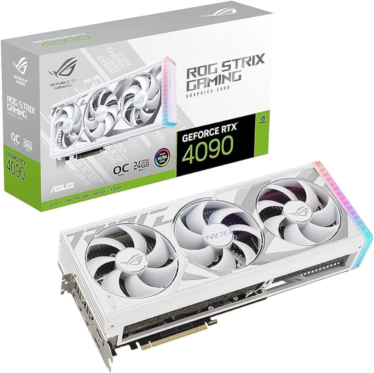 ASUS ROG Strix GeForce RTX 4090 White Edition Gaming Graphics Card