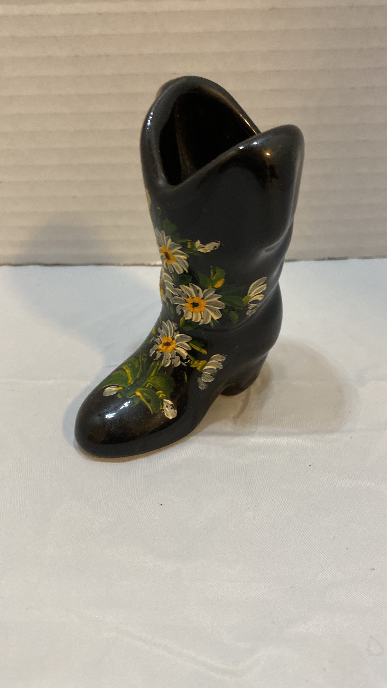 Ceramic Cowboy Boot Vase