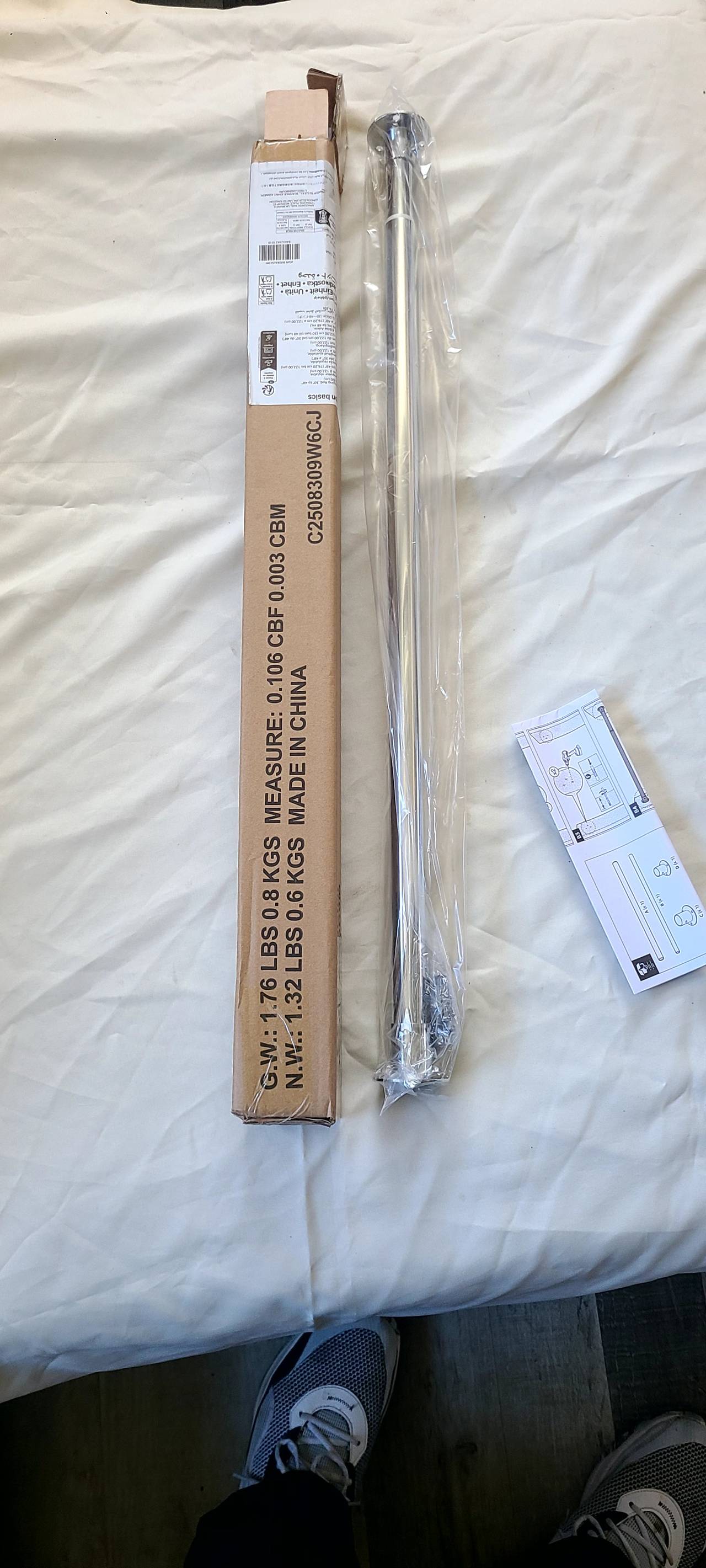New Amazon V6 adjustable clothes hanging rod.