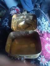 Vintage Brass Rose Trinket Box - Image 3