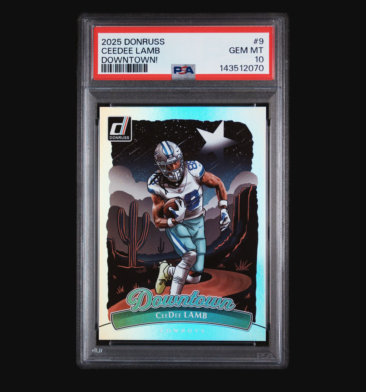 2025 Donruss CeeDee Lamb Downtown! #9 PSA 10