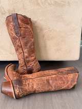 Tony Lama Black Label Distressed Leather Women’s Western Boots 6 B - Image 6