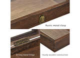 MOOCA Wooden Jewelry Display Case with Tempered Glass Lid and Removable Black - Image 6
