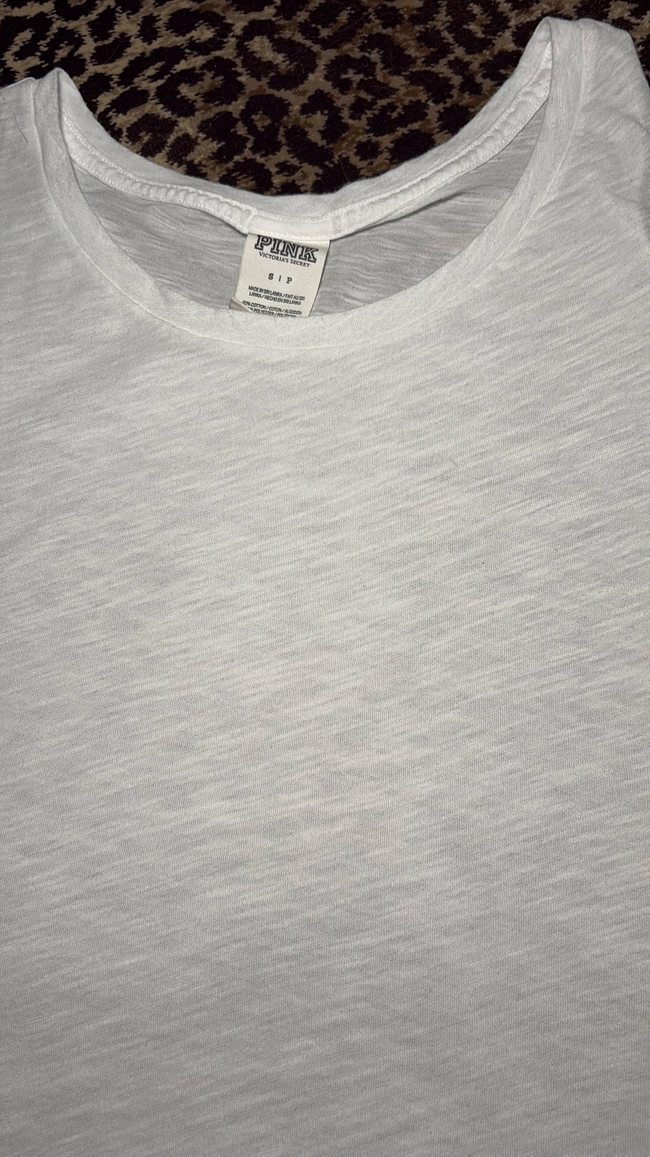 Victoria's Secret PINK White Slub Tee