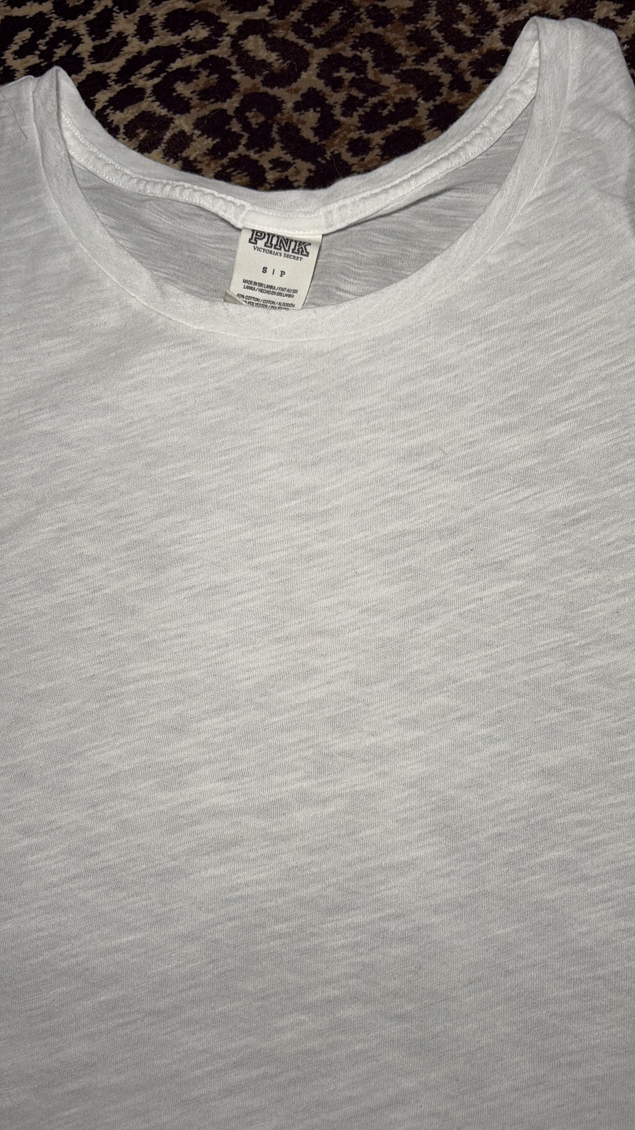 Victoria's Secret PINK White Slub Tee