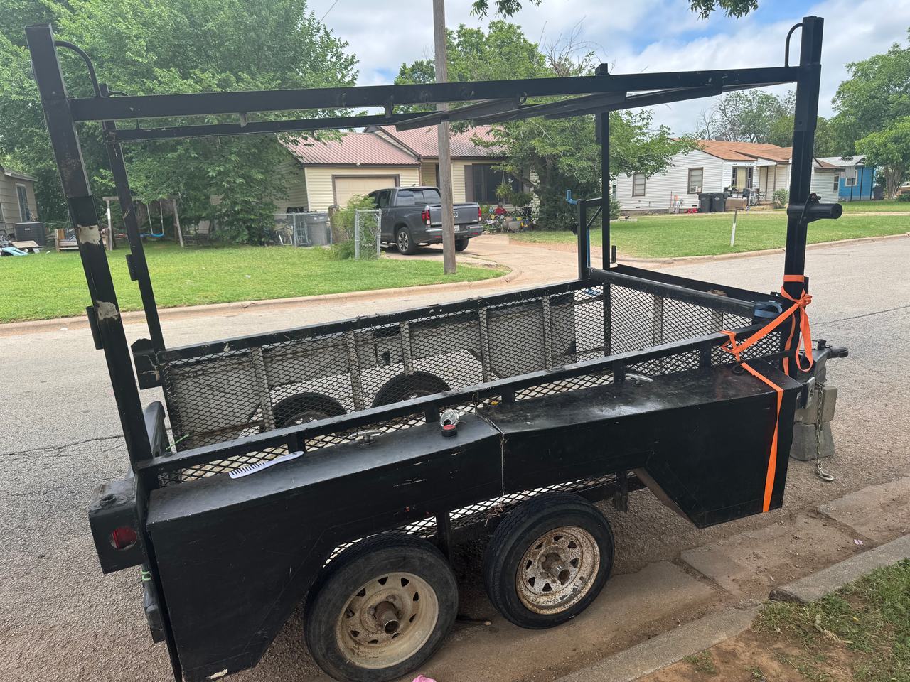 Tandem Axle Utility Trailer with Ladder Rack