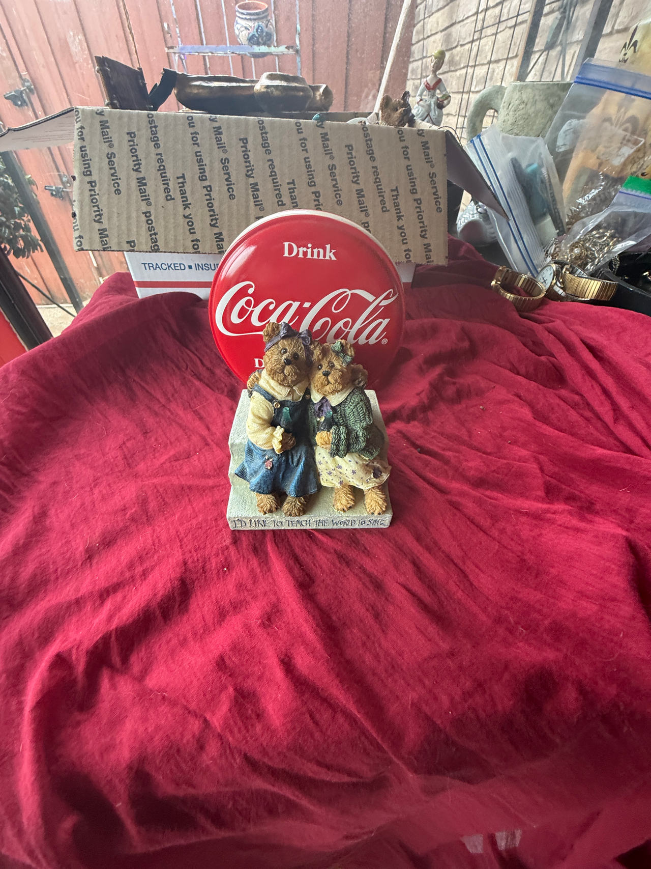 Boyds Bears Coca-Cola "I'd Like To Teach The World To Sing" Figurine