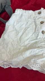Japna White Eyelet Scalloped Shorts - Image 5