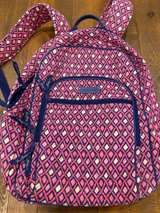 Vera Bradley Campus Backpack Pink White Blue - Image 1