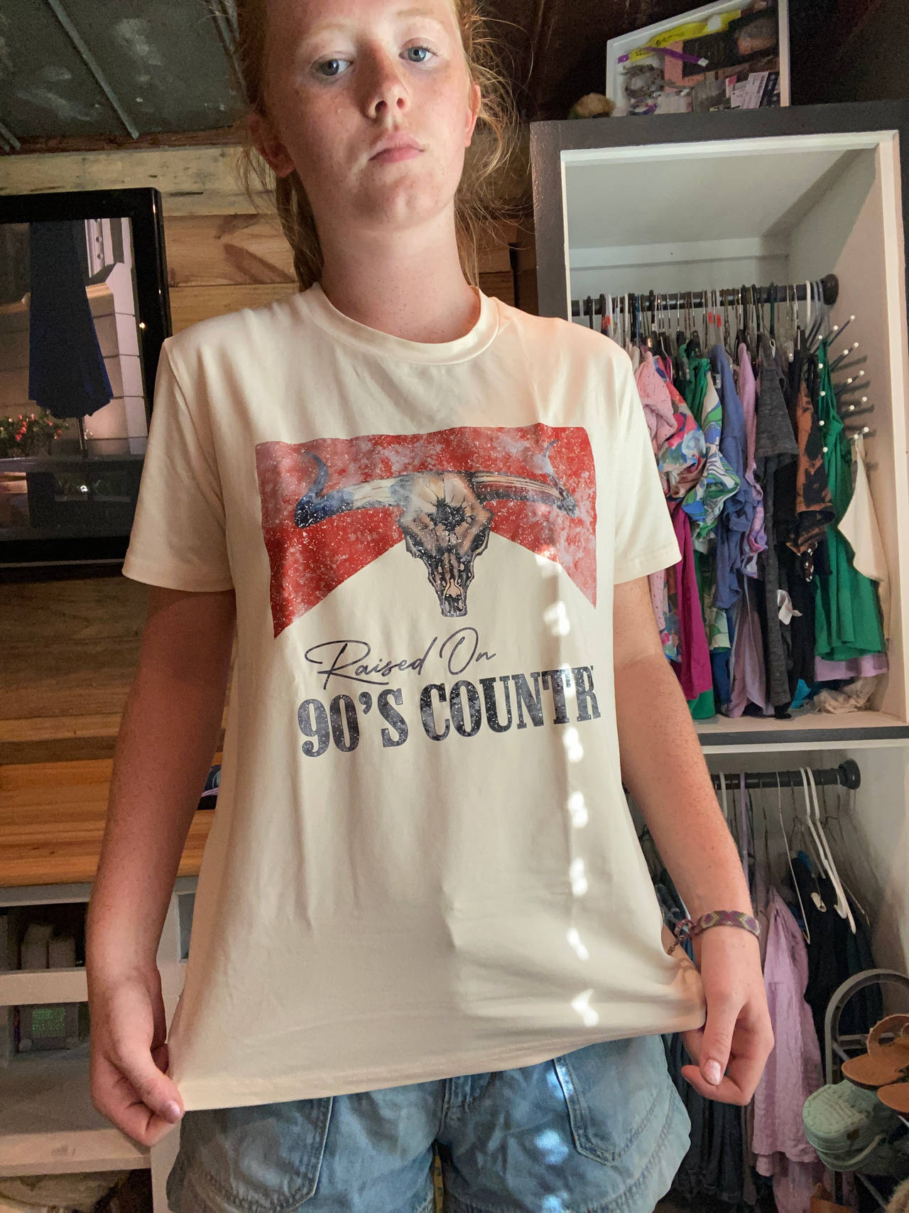 Raised On 90's Country Graphic T-Shirt