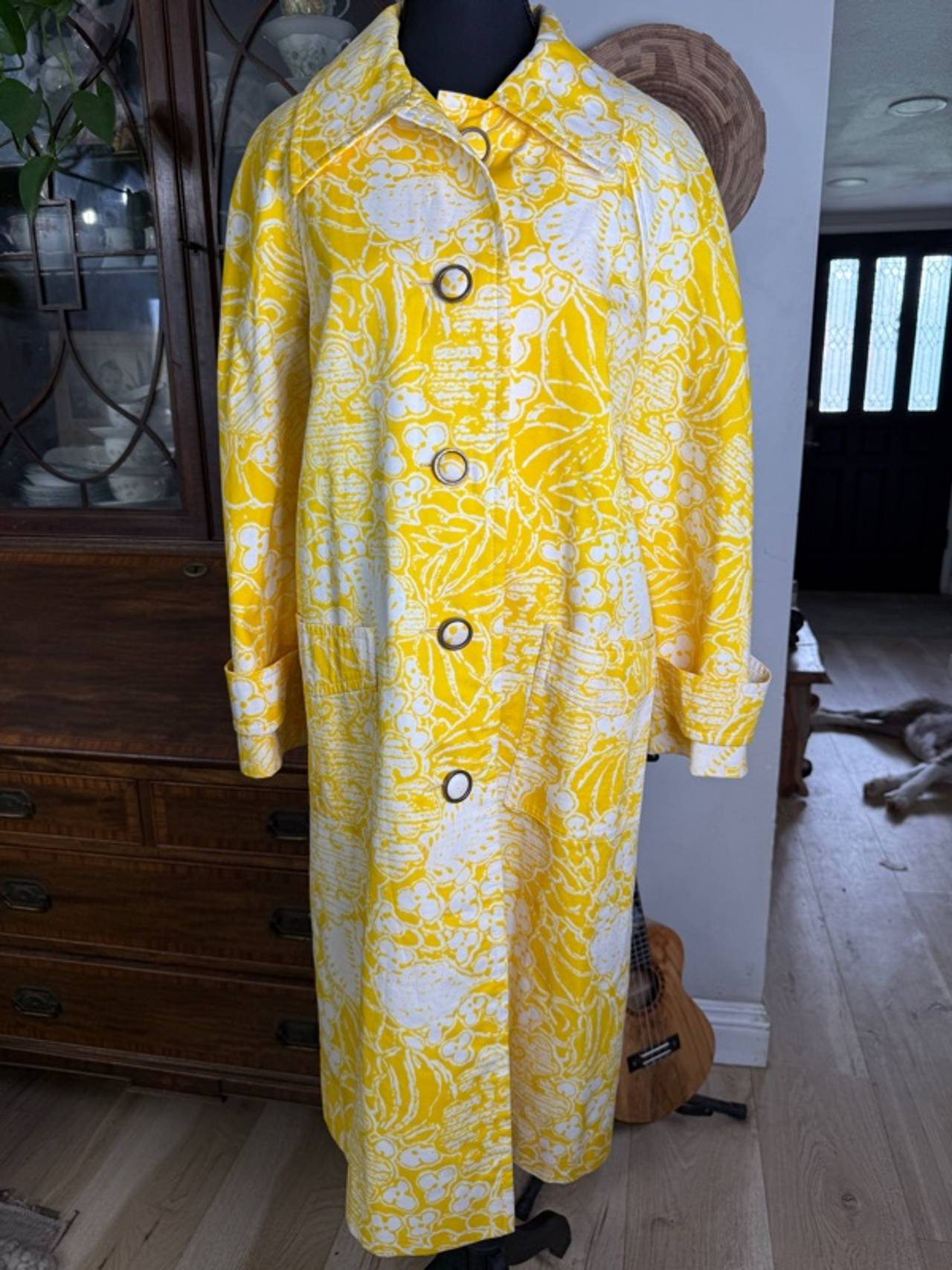 Vintage Yellow Rain Coat