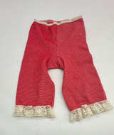 Baby Girl Red Polka Dot Lace Leggings size 12/14
Hole on seam in back as picture - Image 1