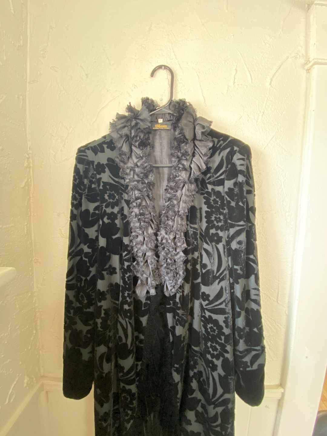 Pure Silk & Velvet Jacket