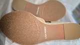 Lisa Vicky Gemi-V Cognac Kid Suede Wedge Sandals - Image 1