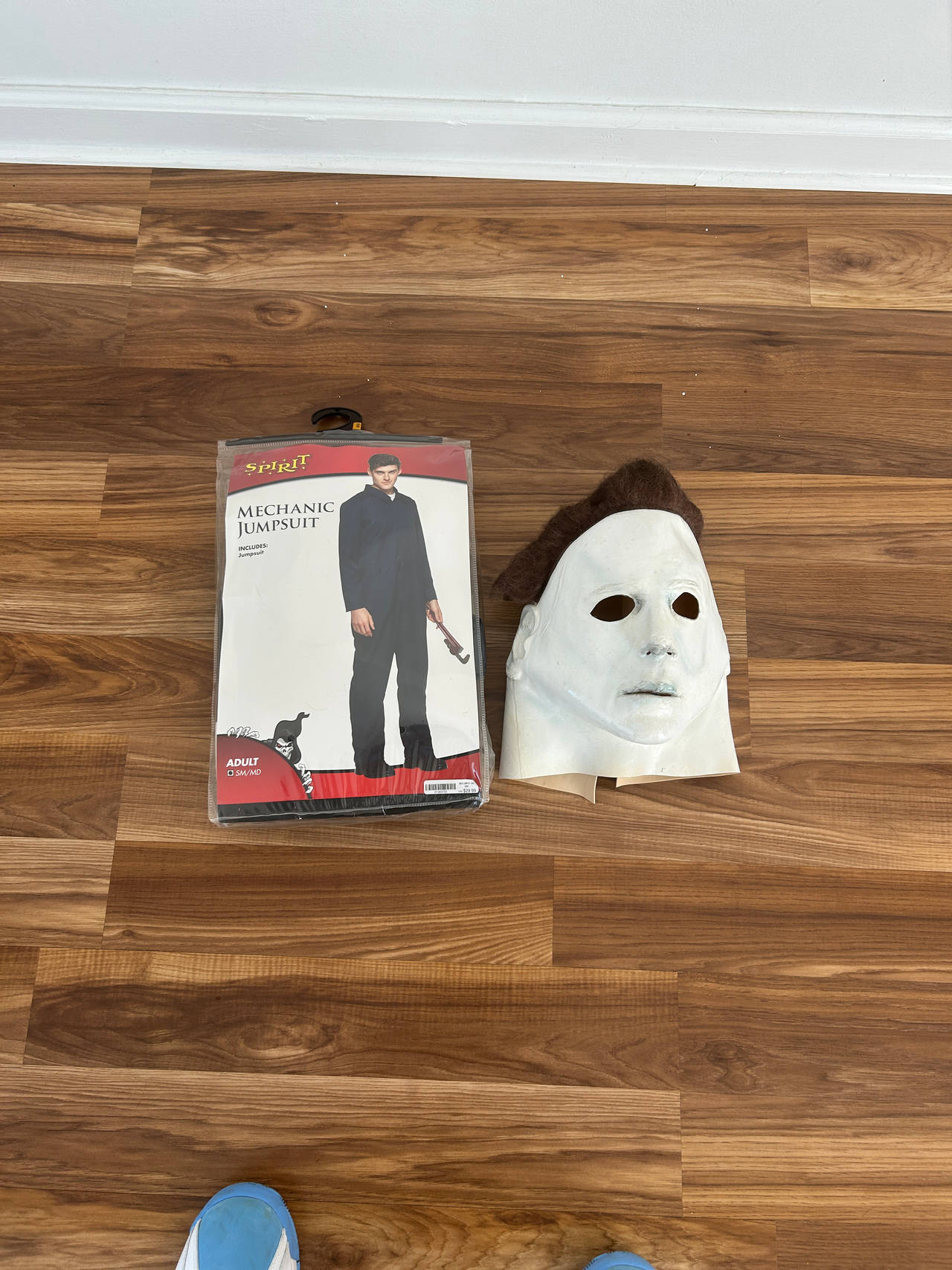 Spirit Halloween Mechanic Jumpsuit Costume with Michael Myers Mask