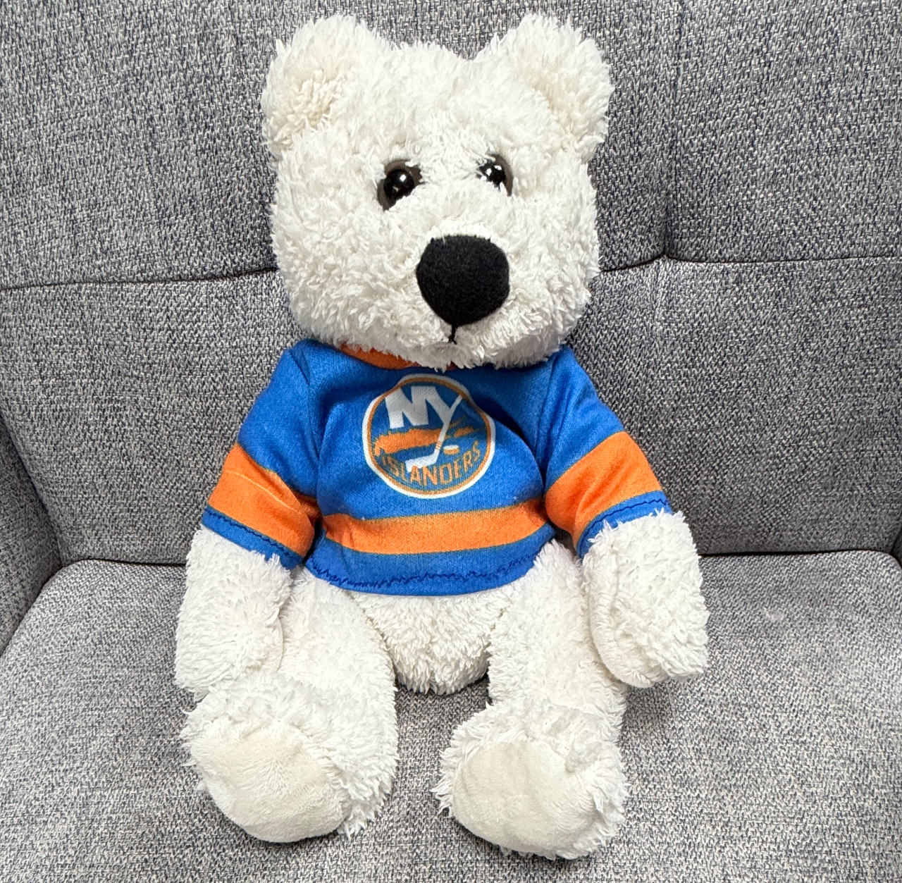 NHL New York Islanders White Plush Bear