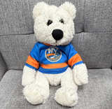 NHL New York Islanders White Plush Bear - Image 1
