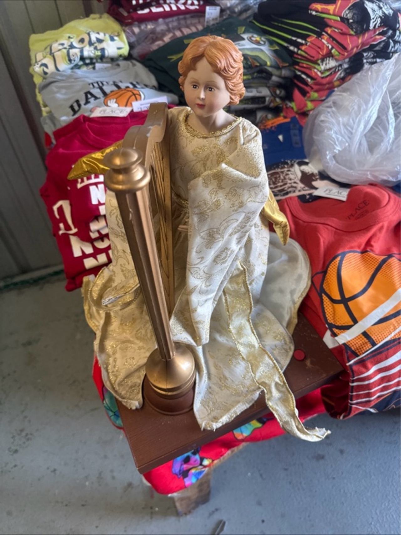 Holiday Creations Angel with Gold Harp