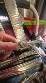 Disney Mickey Mouse Silver Metallic Backpack - Image 3