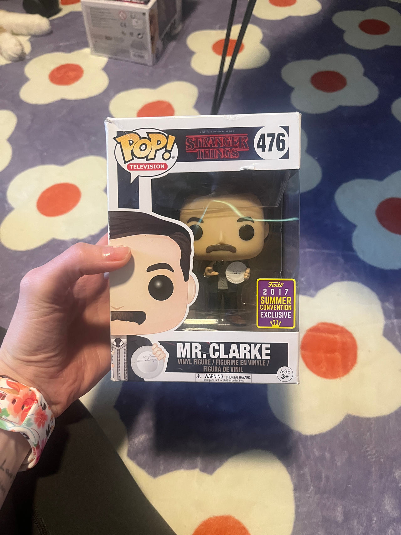 Funko Pop! Television Stranger Things Mr. Clarke #476 2017 Summer Convention Exclusive